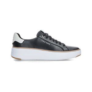 COLE HAAN WOMEN'S GRANDPRO TOPSPIN SNEAKER, BLACK/OPTC WHT/CYBER YELLOW, 9.5 WID